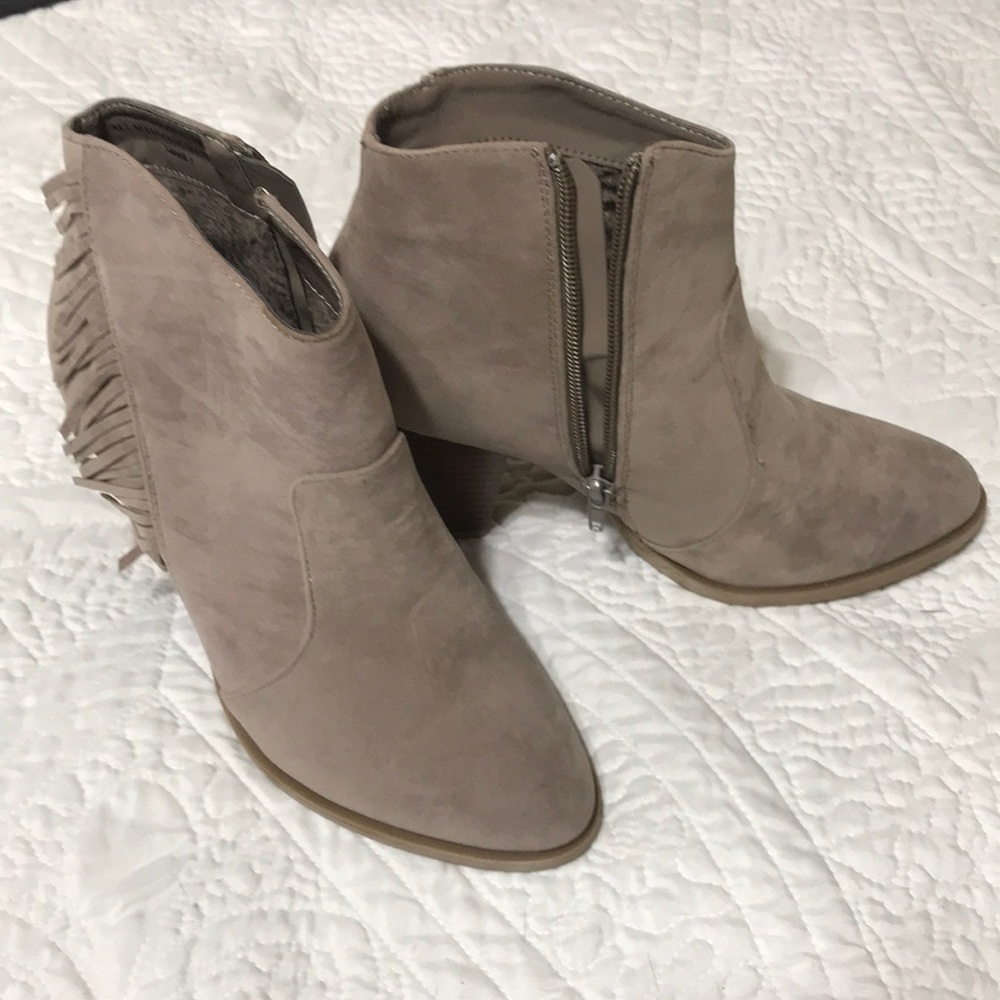 Grey Heeled Booties